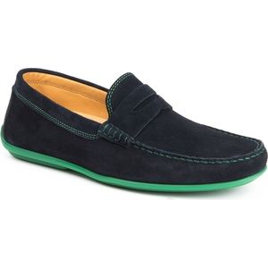 Austin Heller Suede Chathams Navy/Green Loafers